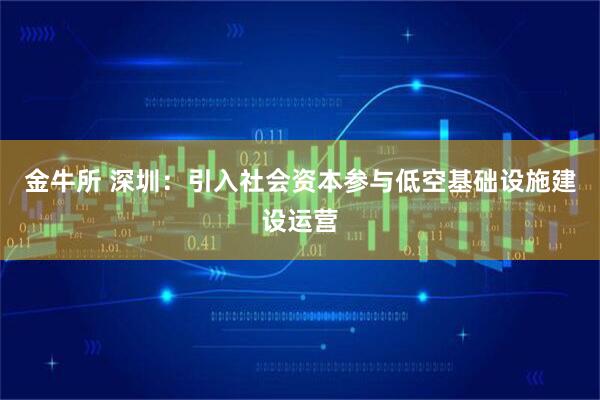 金牛所 深圳：引入社会资本参与低空基础设施建设运营
